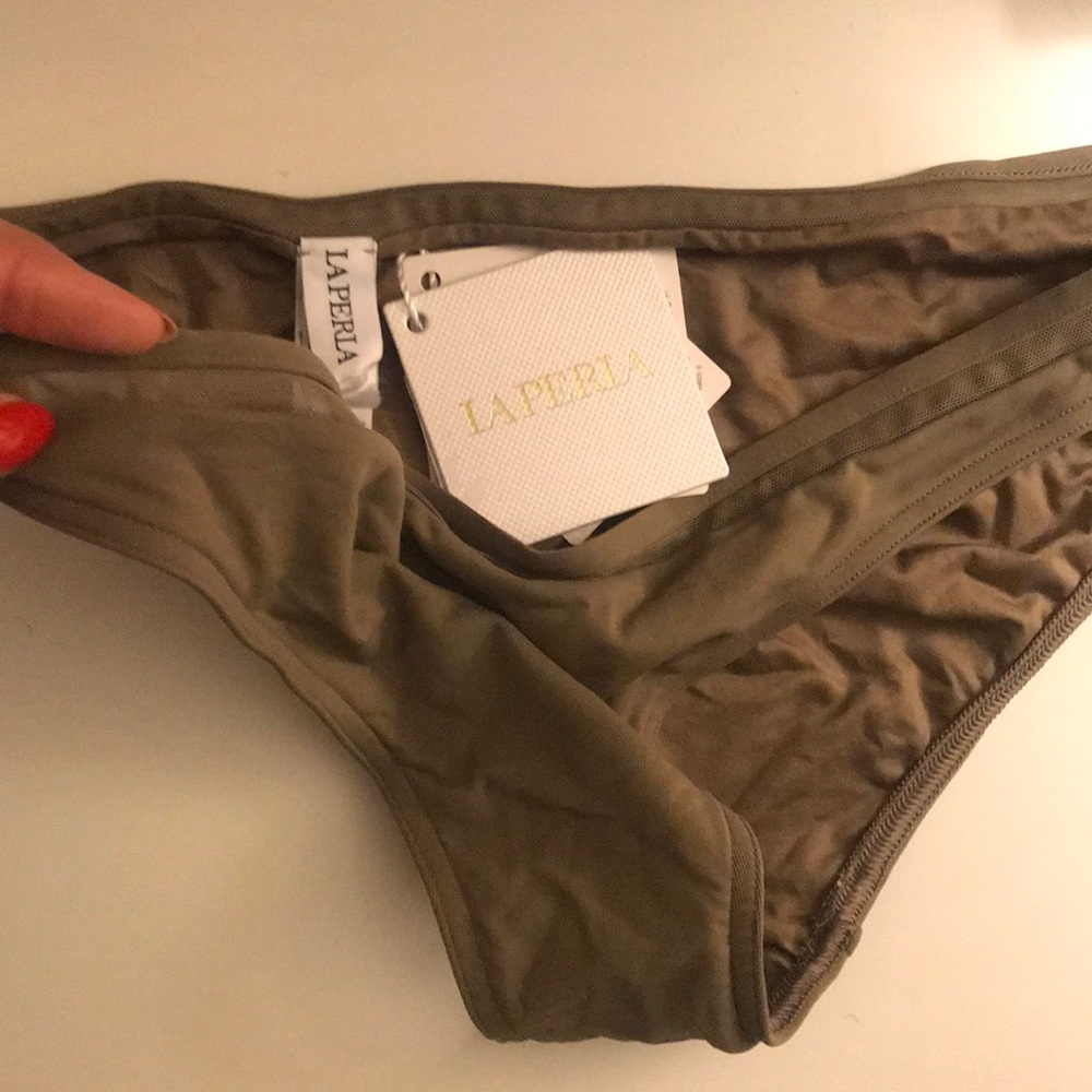 La Perla olive green bikini bottom